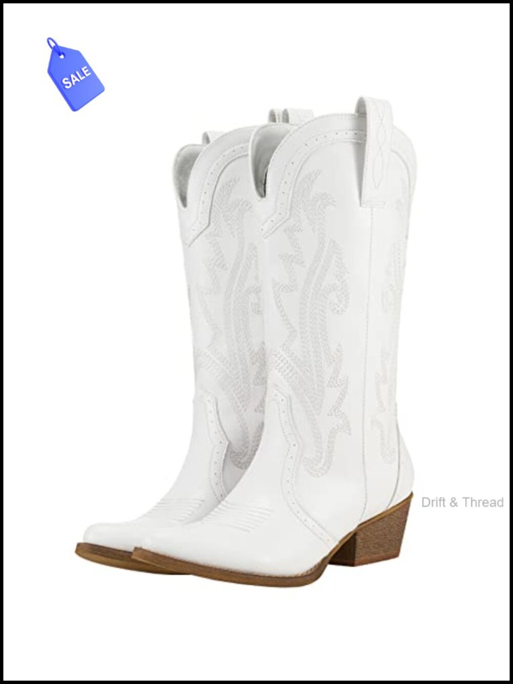 Women's Mid Calf Cowboy Boots Pointed Toe Western Cowgirl